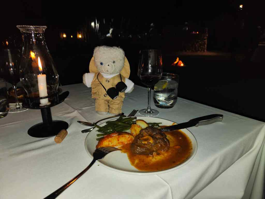 dinner Mushara Bush Camp Etosha