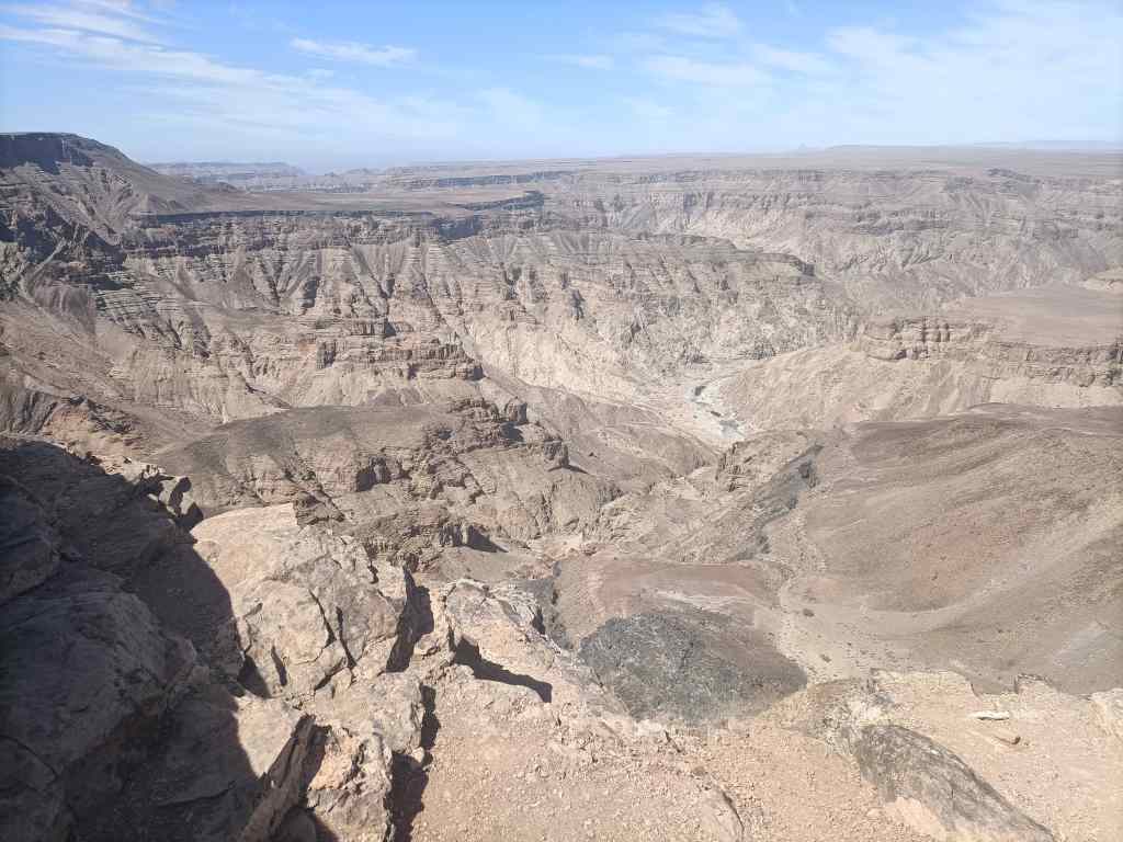 the main viewpoint at Fish River Canyon