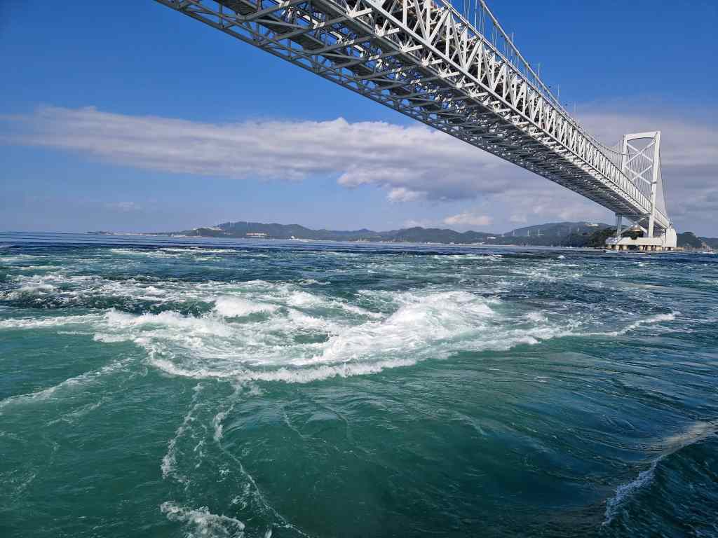 Naruto Whirlpools under the bridge