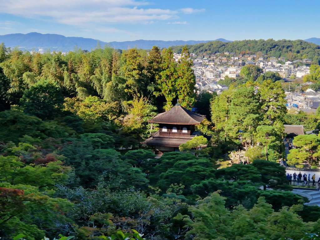 Silver Temple Kyoto from above
